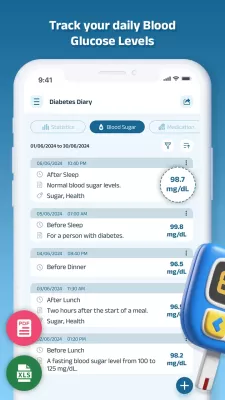 Diabetes Diary, Blood Glucose screenshot4