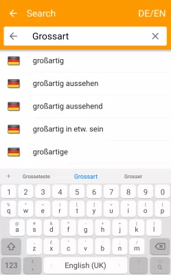 dict.cc+ dictionary screenshot1