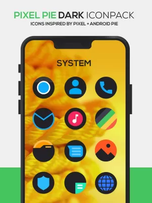 Pixel DARK Icon Pack screenshot4