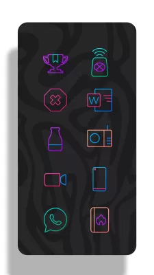 Lines Chroma - Icon Pack screenshot1